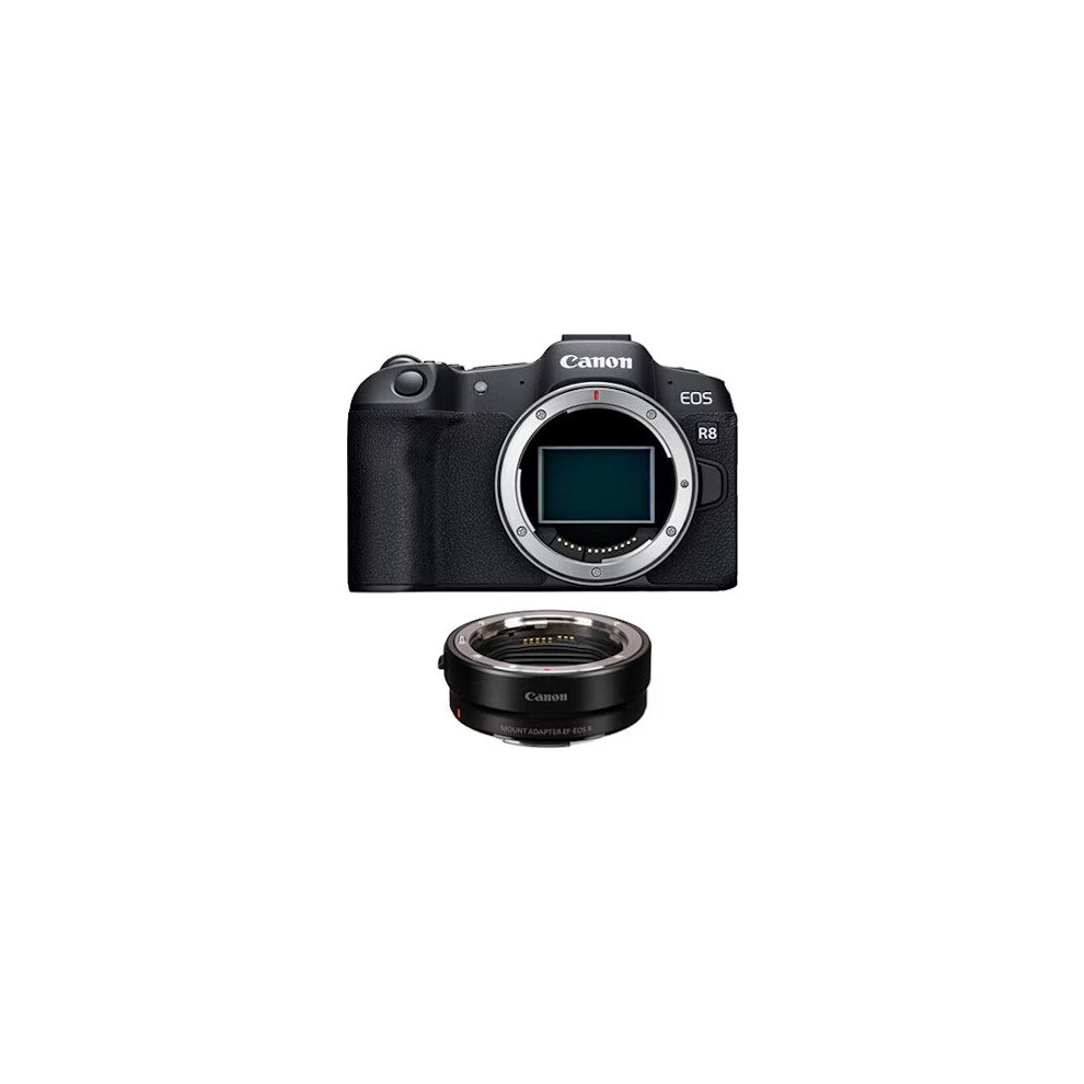Canon EOS R8 Body +EF-EOS R Mount Adapter
