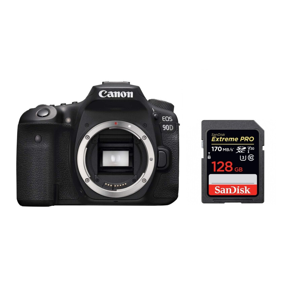 CANON EOS 90D Body + SANDISK Extreme Pro 128GB 170MB/s SDXC