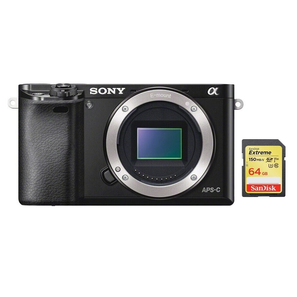 SONY A6000 Body Black + SanDisk Extreme 64G SD card