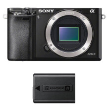 SONY A6000 Body Zwart + NP-FW50 Batterij