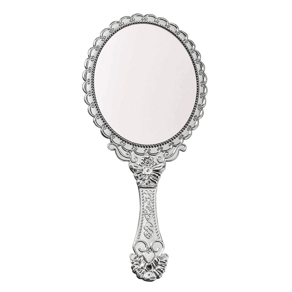 Jiuniu Handheld Mirror With Handle Vintage Compact For Personal Makeup