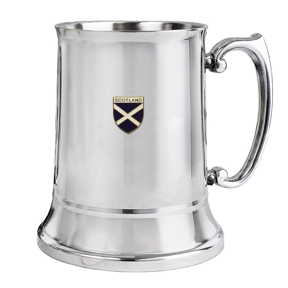 Scotland St Andrew's Cross Stainless Steel Tankard