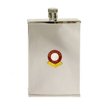 Bradford City football club slim pocket flask