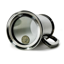 King's shilling one pint pewter tankard
