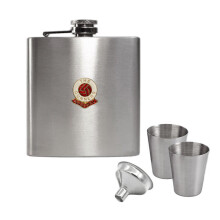 Arsenal football club hip flask gift set