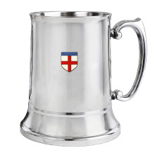 Jarra de aço inoxidável com a cruz de São Jorge de Inglaterra