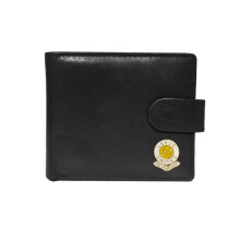 Leeds United football club black leather wallet