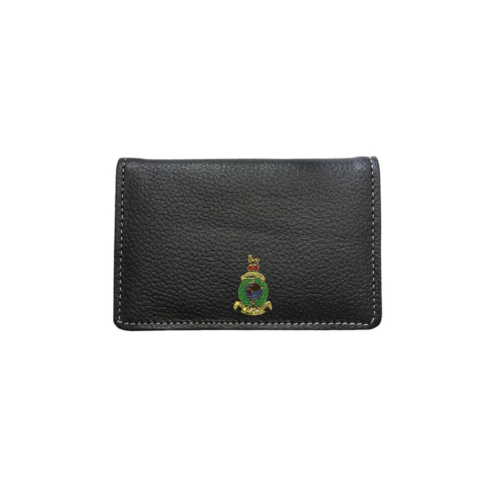 Royal Marines leather business card holder wallet