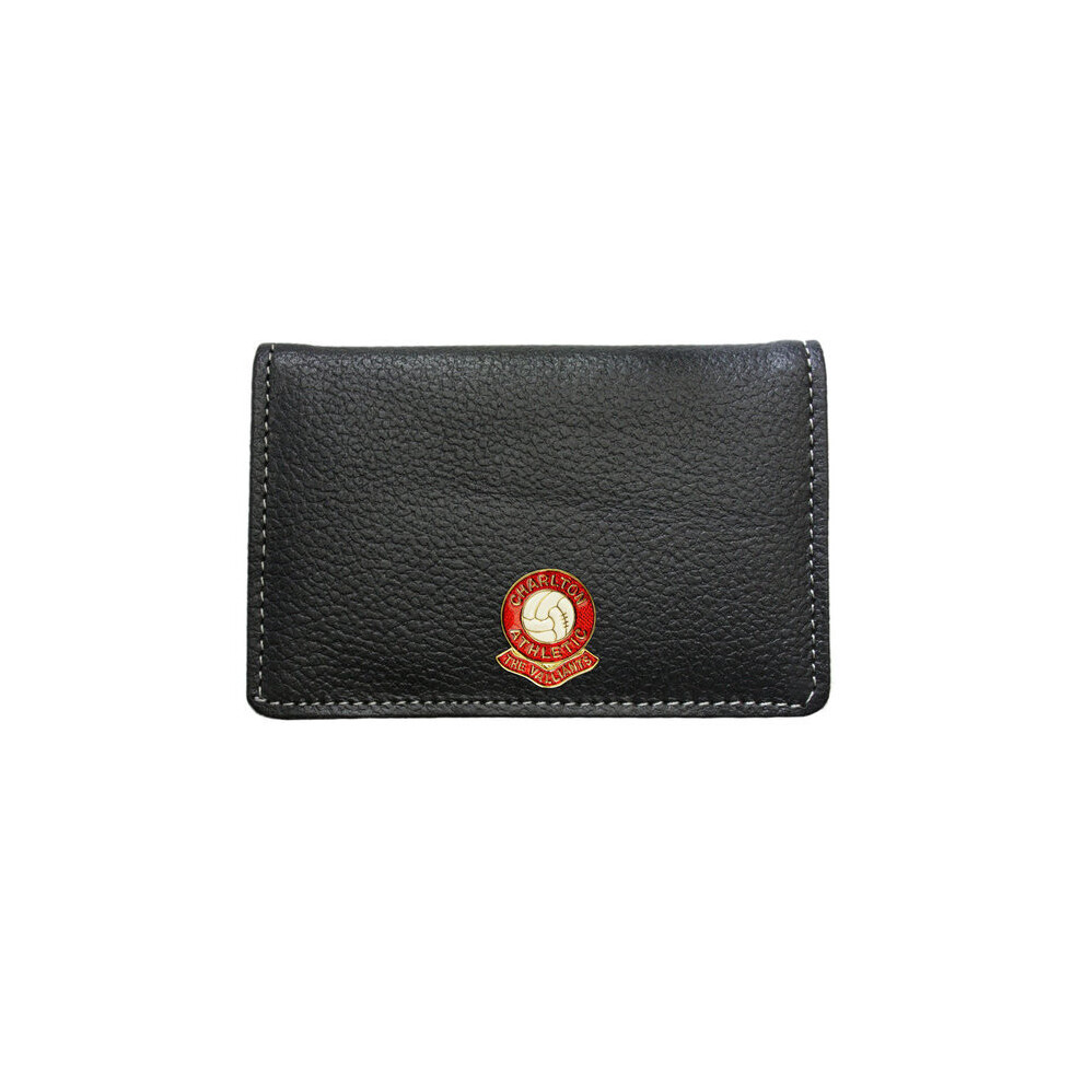 Charlton Athletic football club leather business card holder wallet