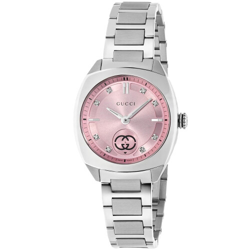 GUCCI Gucci YA142511 Διαπλεκόμενο ρολόι χαλαζία 29mm για κυρίες