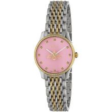 Gucci YA1265030 G-Timeless 29mm Dameshorloge met roze wijzerplaat en bijenmotief