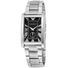 Montre Hommes Emporio Armani AR1608 Rectangular Black Dial