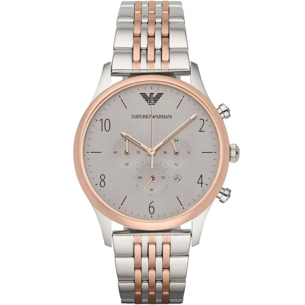 Armani Emporio Ar1864 Two-Tone Chronograph Men's Watch