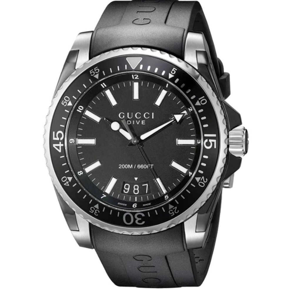 Gucci YA136204 Dive Black Men's Watch