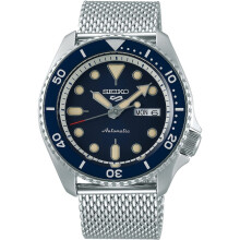 Seiko 5 Sports SRPD71K1 Αυτόματο ανδρικό ρολόι με μπλε καντράν