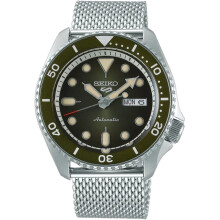 Seiko 5 Sports SRPD75K1 grønn urskive automatisk herreklokke