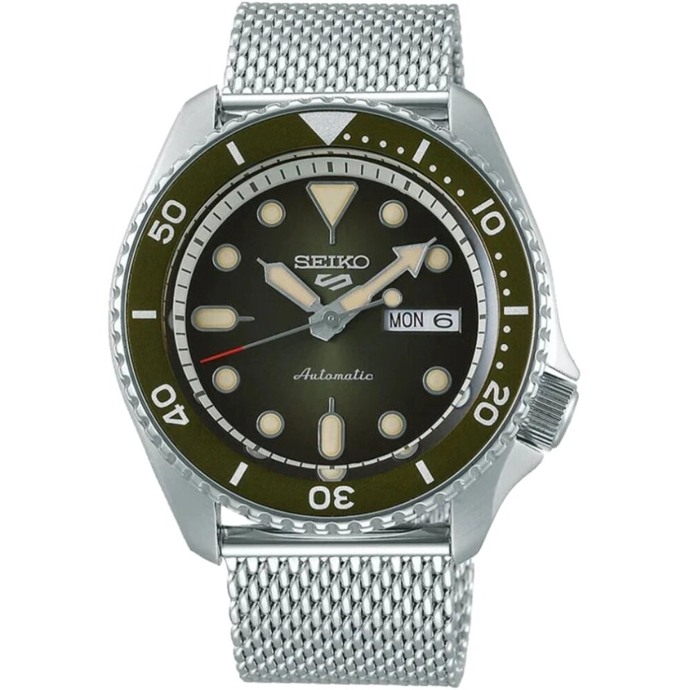 Seiko 5 Sports Srpd75k1 Green Dial Automatic Men's Watch