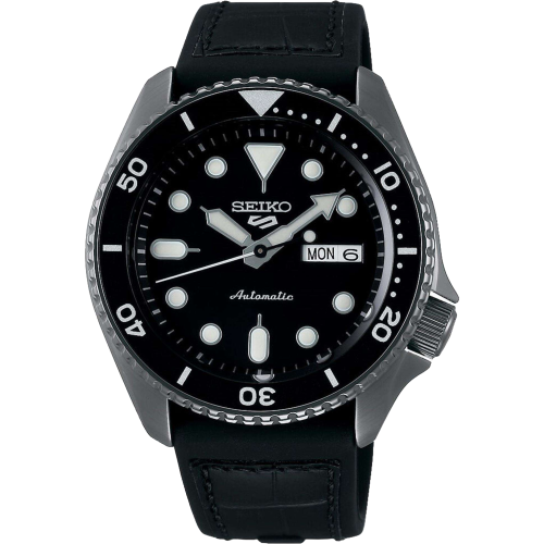 Seiko Seiko 5 Sports SRPD65K3 Ανδρικό ρολόι με μαύρο καντράν και αυτόματο ρολόι