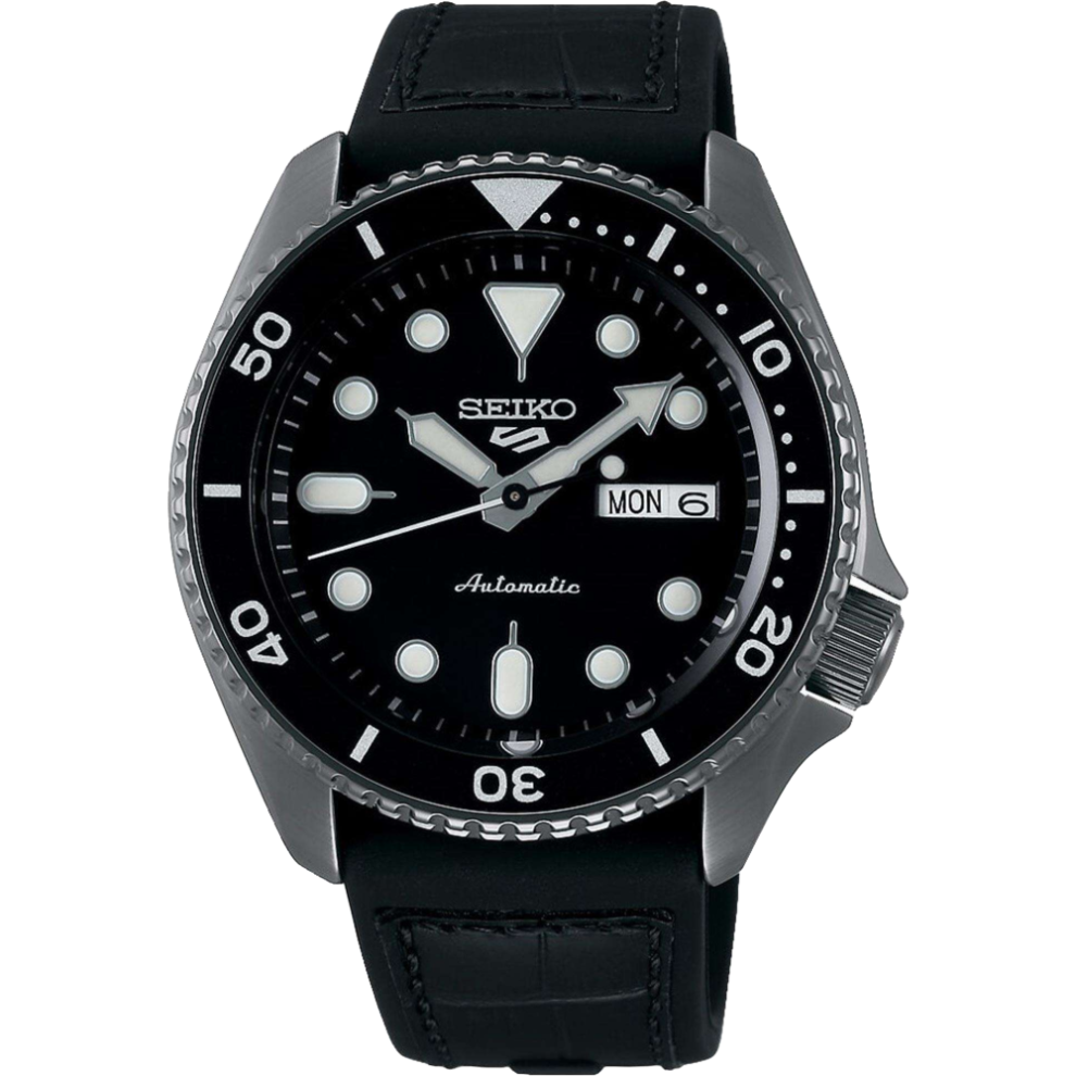Seiko 5 Sports Srpd65k3 Black Dial Automatic Men's Watch