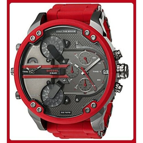 Diesel Ανδρικό ρολόι Diesel Big Daddy 2.0 All Red 66mm