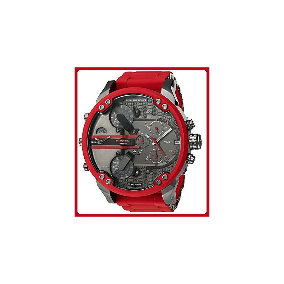 Diesel Big Daddy 2.0 All Red 66mm Men's Watch