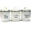 Crushed Diamond Tea Coffee Sugar CANISTERS Jars Storage WhireCrystal 1