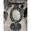 MOSAIC Silver Mirrored Side Table Modern Plant Stands Bed Pearl Sparkle Romany 1