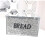 Silver Crushed Diamond Crystal Mirrored Bread Bin Container Küche 1