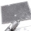 Crushed Diamond Silber Kristall Schneidebrett Glas Arbeitsplatte Platzset 1