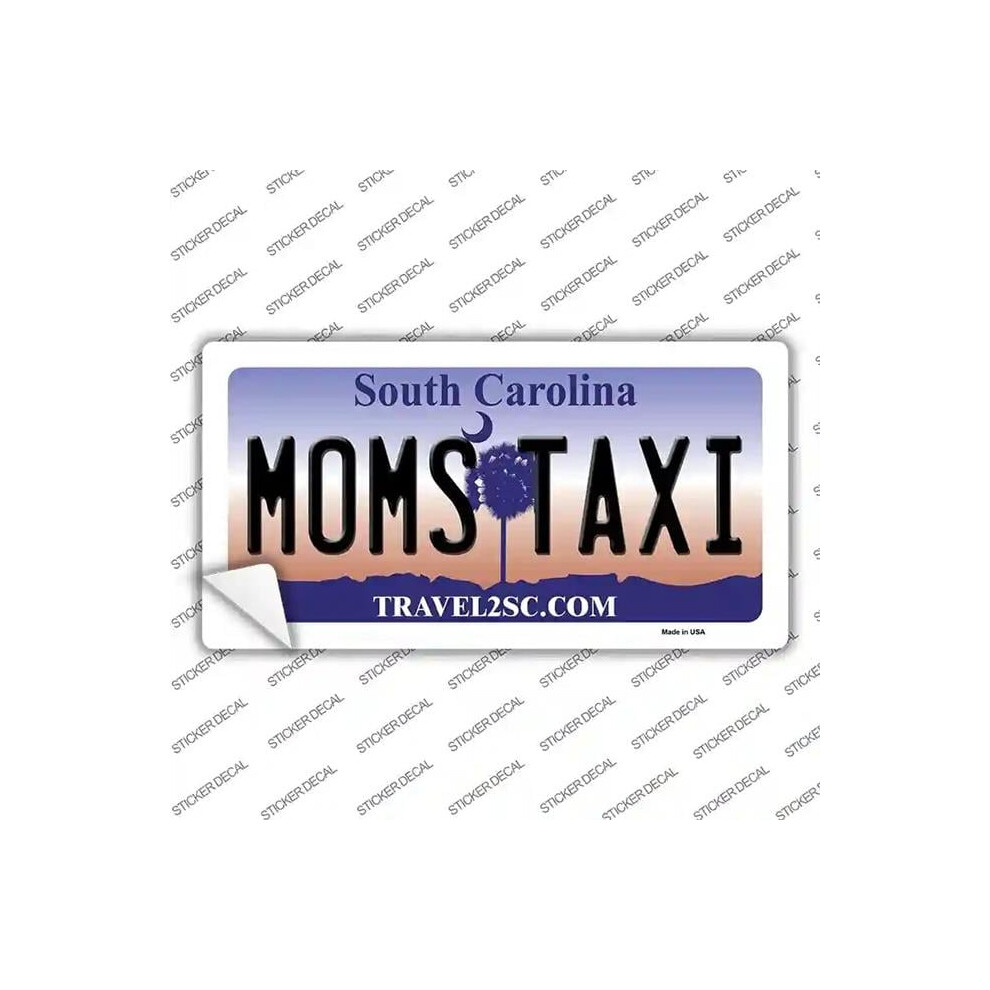 Smart Blonde Lp-6282S-S Moms Taxi South Carolina Novelty Sticker Decal - Small 731997867580