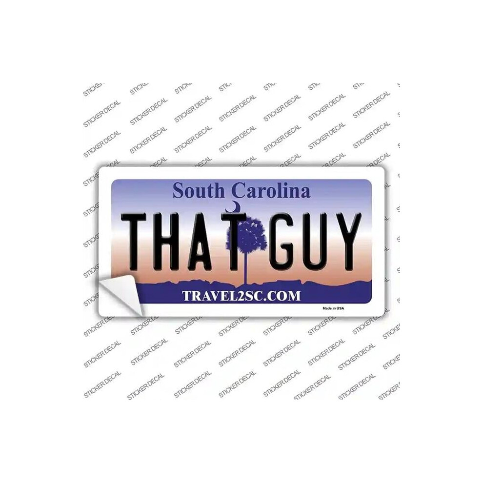 Smart Blonde Lp-6287S-L That Guy South Carolina Novelty Sticker Decal - Large 731997867603