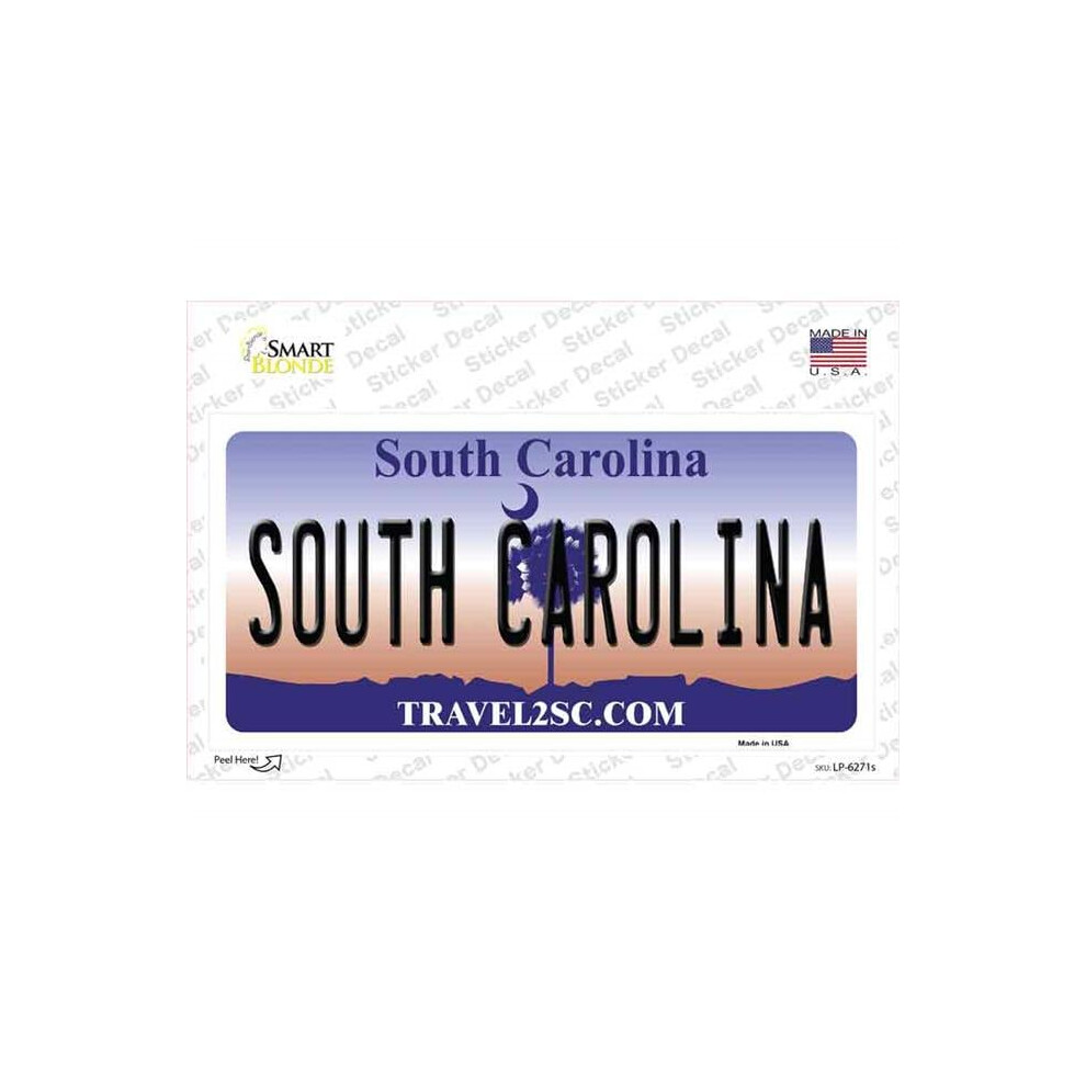 Smart Blonde Lp-6271S-M South Carolina Novelty Sticker Decal - Medium 731997867511