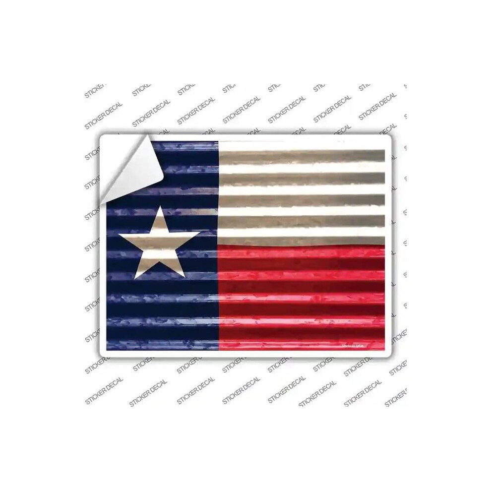 Smart Blonde P-2357S-S Texas Flag Novelty Rectangle Sticker Decal - Small 731997969819