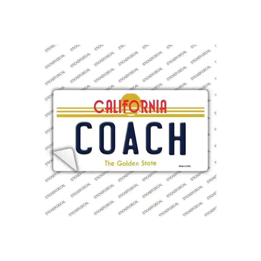 Smart Blonde Lp-6858S-L Coach California Novelty Sticker Decal - Large 731997867979