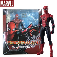 (Ei laatikkoa, SHF Spider Man A) SHF Spiderman -toimintafiguuri Hämähäkkimies kaukana kotoa versio Nivelhahmomalli