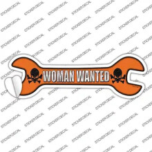 Smart Blonde W-089s-S Woman Wanted Novelty Wrench Sticker Decal - Small