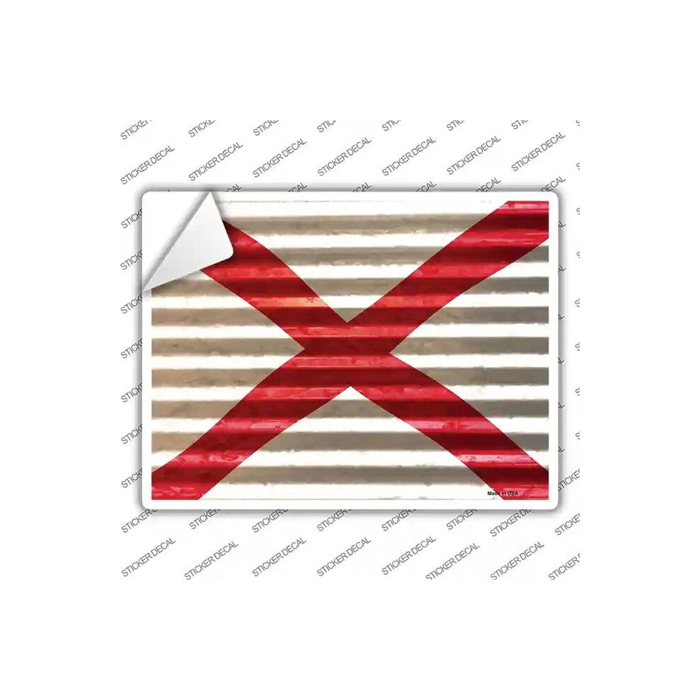 Smart Blonde P-2316S-L Alabama Flag Novelty Rectangle Sticker Decal - Large 731997978989