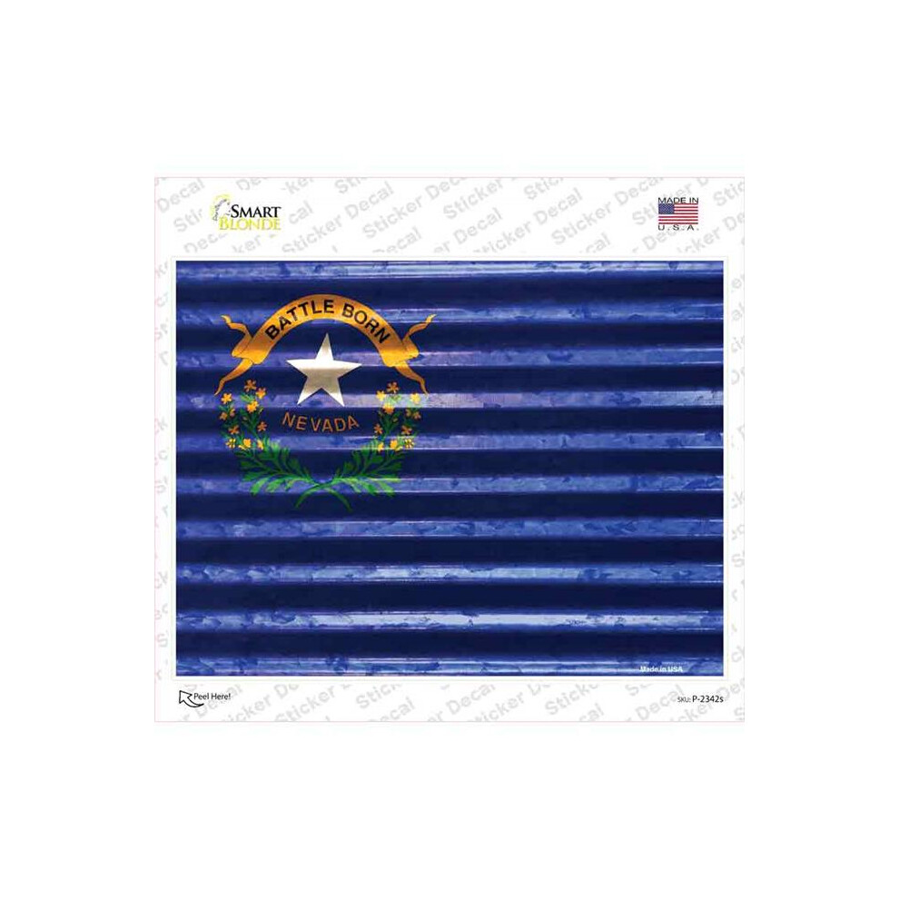 Smart Blonde P-2342S-M Nevada Flag Novelty Rectangle Sticker Decal - Medium 731997979078