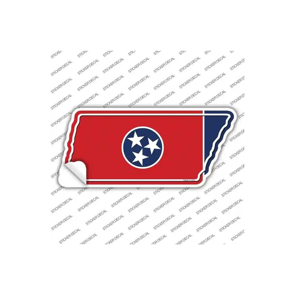Smart Blonde Tn-076S-Xl Tennessee Flag Novelty Tennessee Shape Sticker Decal - Extra Large 731997979399