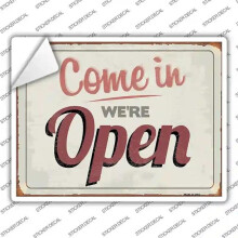 Smart Blonde P-1053s-XL Were Open Novelty Rectangle Sticker Decal - Extra Large