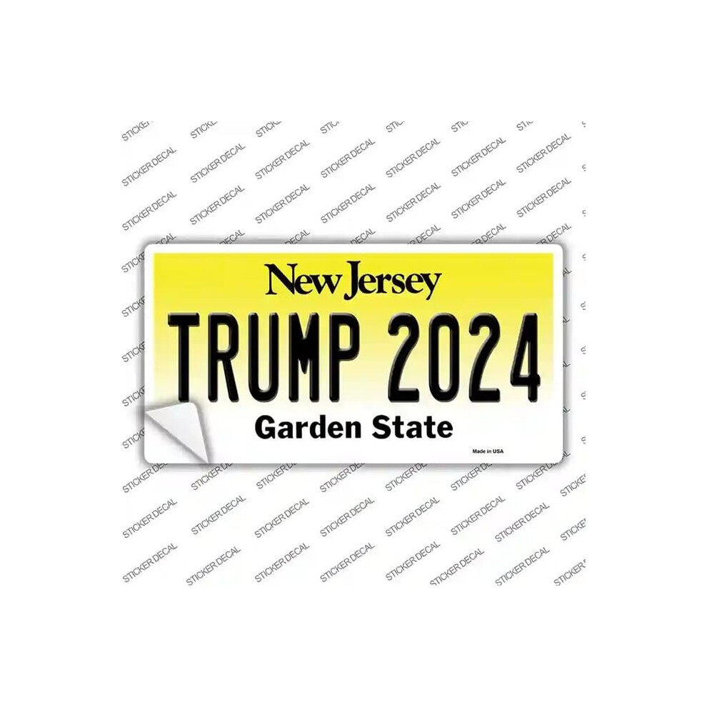 Smart Blonde Lp-12245S-L Trump 2024 Jersey Novelty Sticker Decal - Large 731997869683