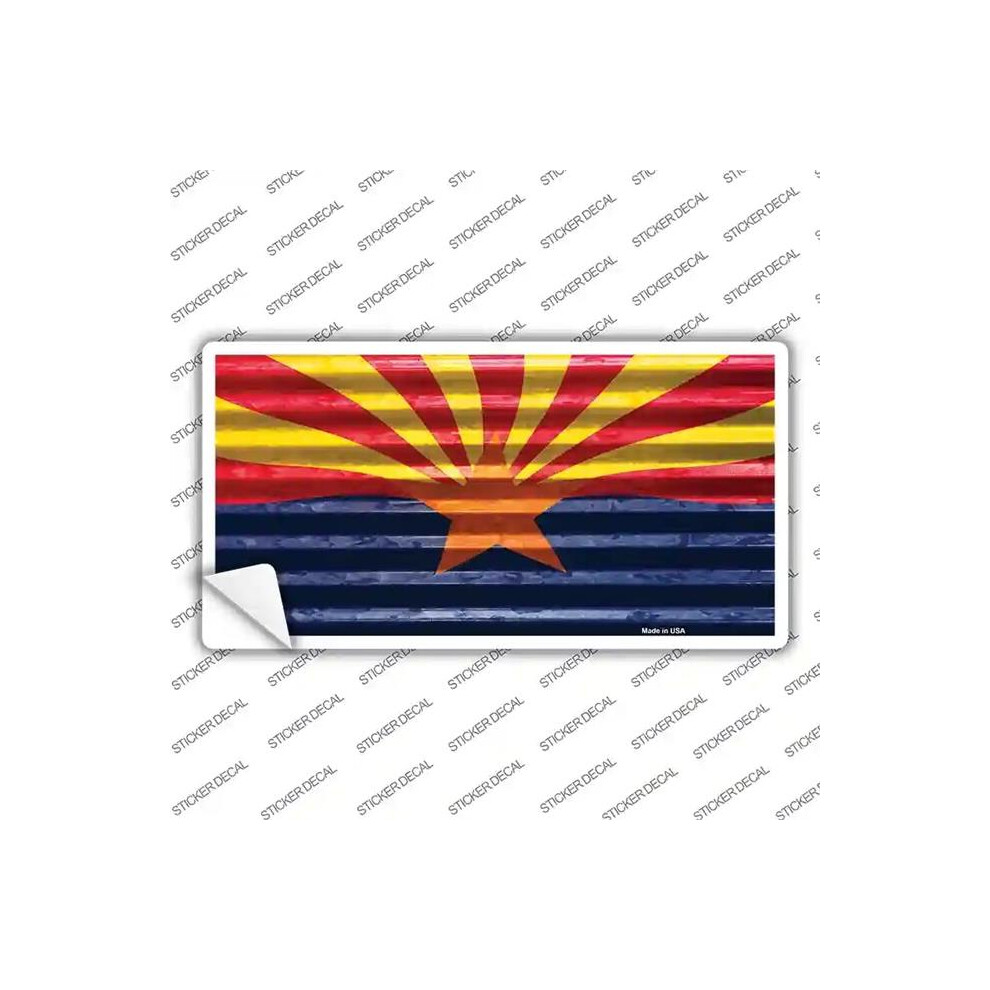 Smart Blonde Lp-11815S-S Arizona Flag Novelty Sticker Decal - Small 731997869195