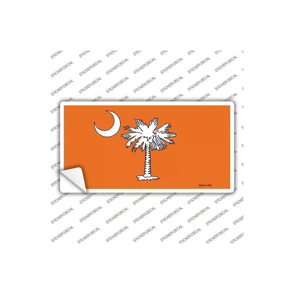 Smart Blonde Lp-7899S-S South Carolina Flag Novelty Sticker Decal - Small Orange 731997981880