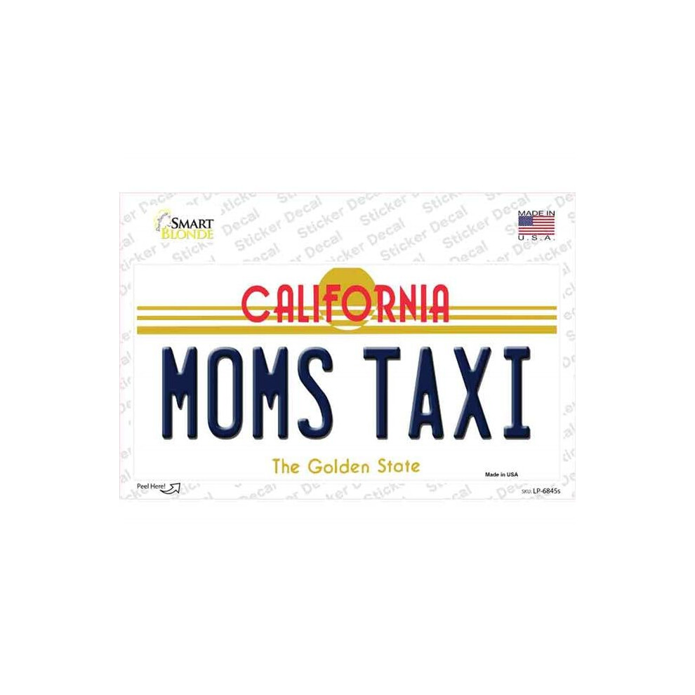 Smart Blonde Lp-6845S-M Moms Taxi California Novelty Sticker Decal - Medium 731997871426