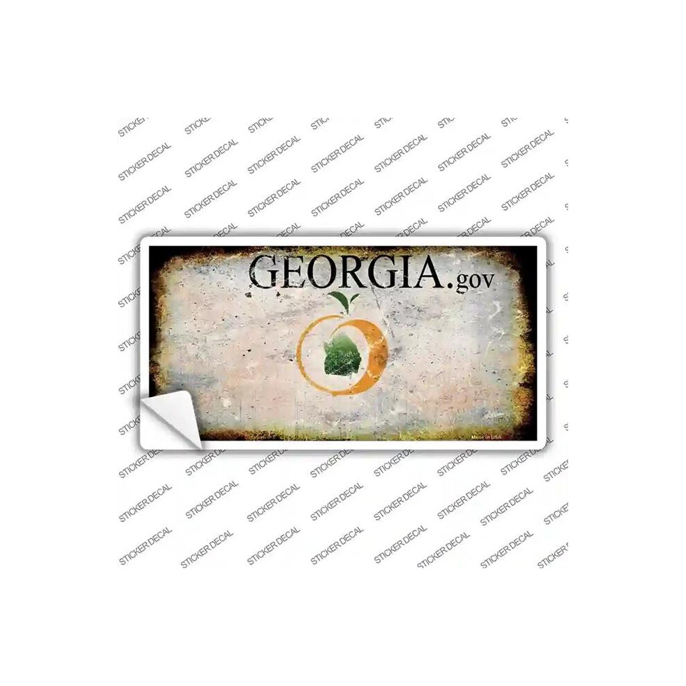 Smart Blonde Lp-8127S-Xl Georgia State Rusty Novelty Sticker Decal - Extra Large 731997982566
