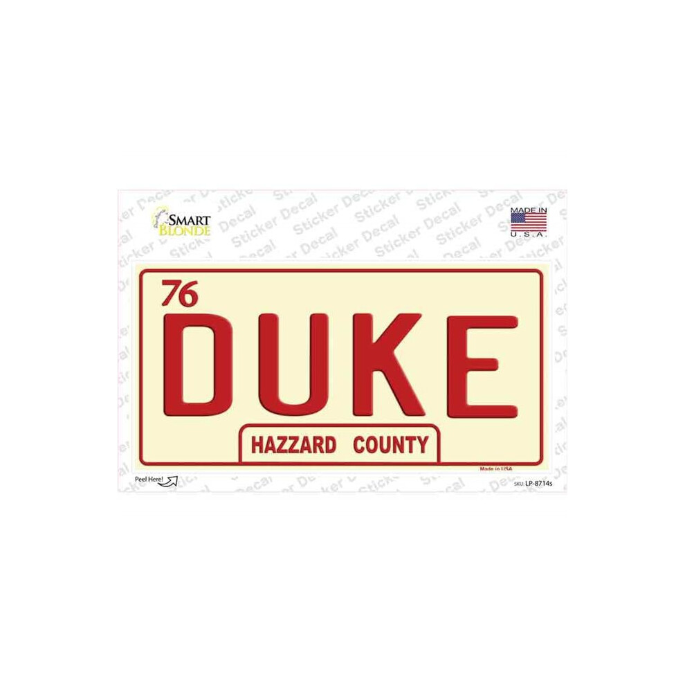 Smart Blonde Lp-8714S-M Duke Novelty Sticker Decal - Medium 731997983624