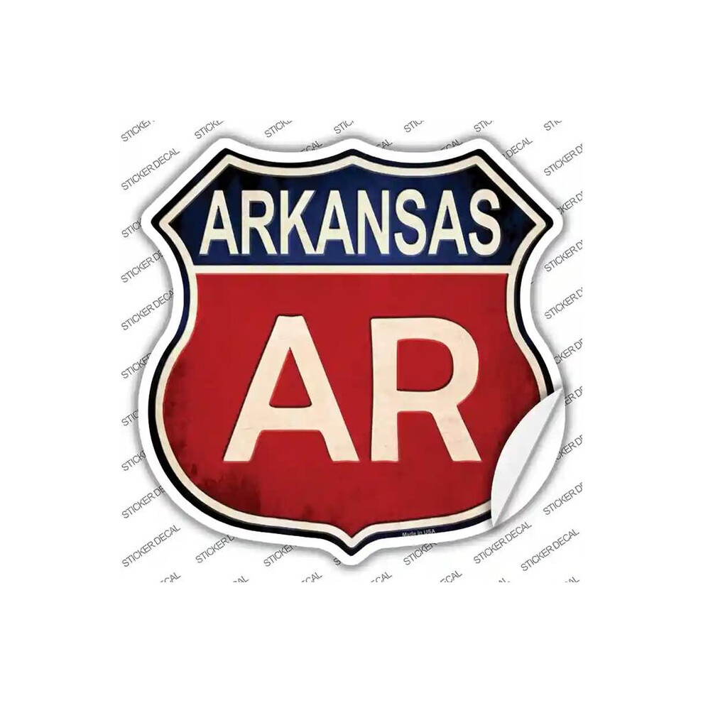 Smart Blonde Hs-499S-S Arkansas Novelty Highway Shield Sticker Decal - Small 727897946326
