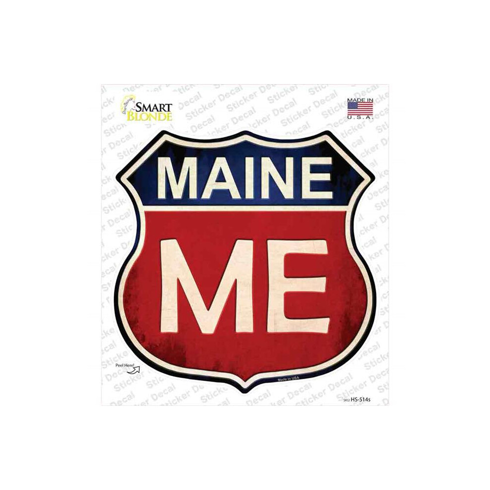 Smart Blonde Hs-514S-M Maine Novelty Highway Shield Sticker Decal - Medium 727897946401