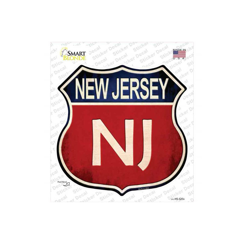 Smart Blonde Hs-525S-M Jersey Novelty Highway Shield Sticker Decal - Medium 727897946494
