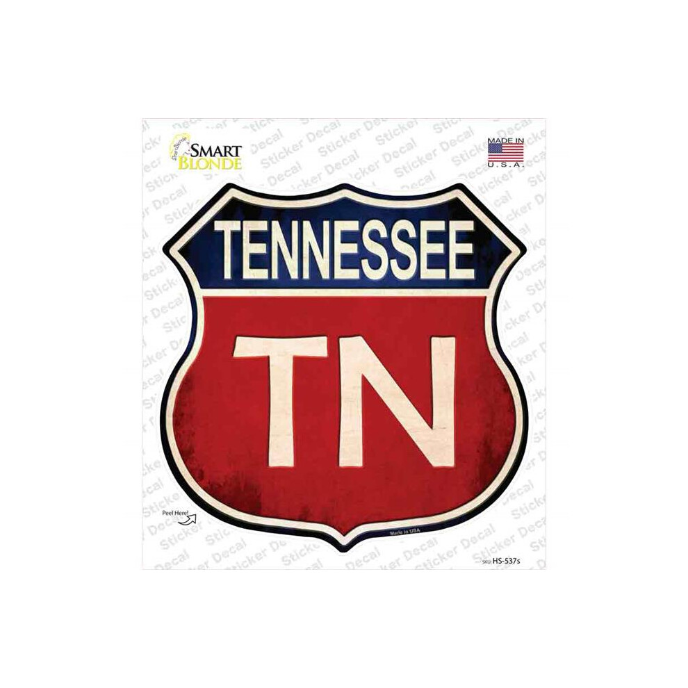 Smart Blonde Hs-537S-M Tennessee Novelty Highway Shield Sticker Decal - Medium 727897946586